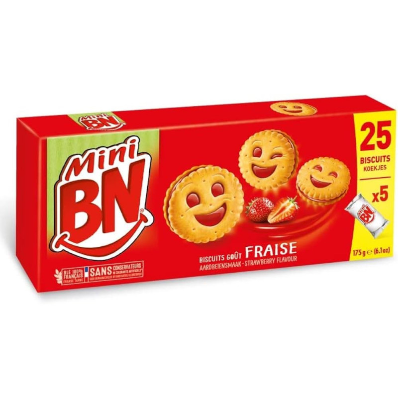Mini BN Fraise 175G