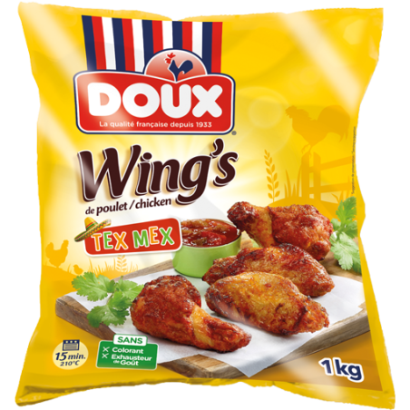 Wings plet t.mex 1kg doux