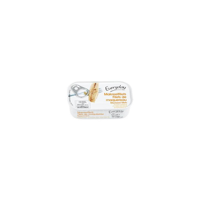 EVERYDAY filet maquereaux huile colza 125g