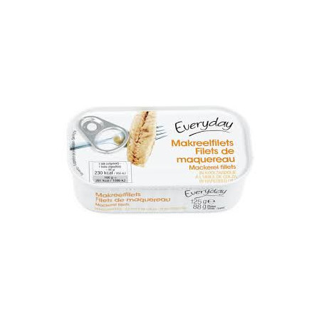 EVERYDAY filet maquereaux huile colza 125g