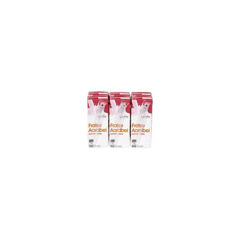 EVERYDAY boisson fraise brique 6x20cl