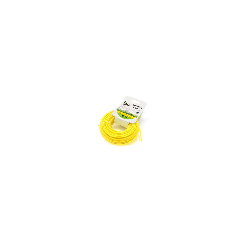 Fil nylon rond 3mm jaune x15