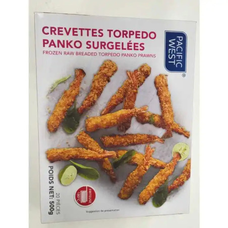 Crevette Panko Torpedo 16/20 BTE 500G