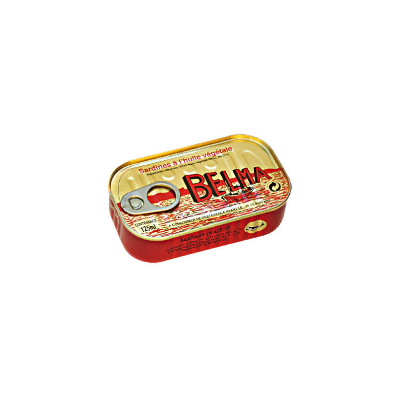Sardines Belma Huile de tournesol 125G