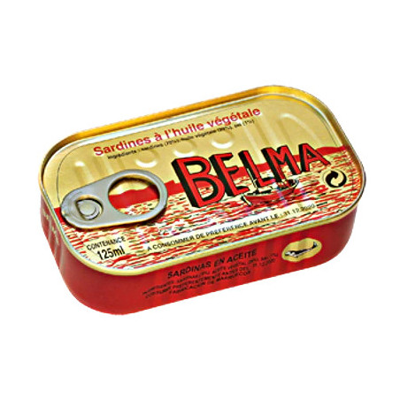 Sardines Belma Huile de tournesol 125G