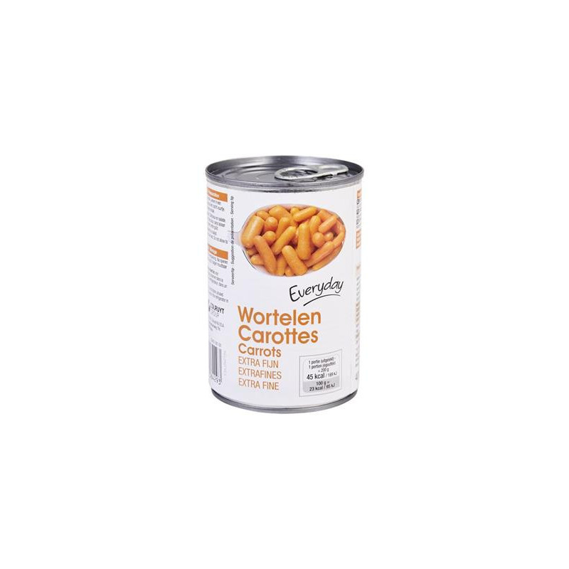 EVERYDAY carottes très fines cons 400g