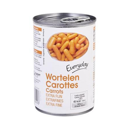 EVERYDAY carottes très fines cons 400g