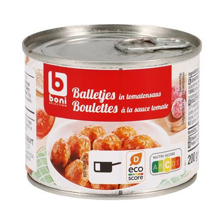 BONI boulettes sauce tomate cons 200g