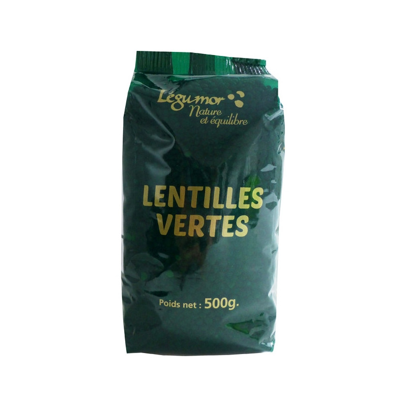 Lentilles verte legumor 500G