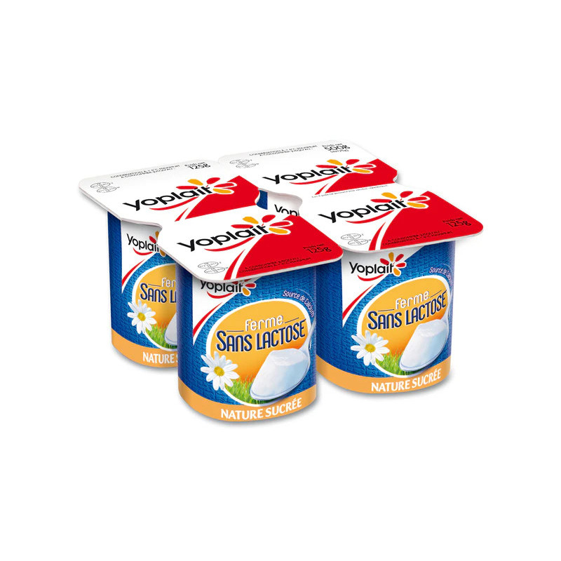 Yoplait SS lactose 4x125g nature sucré