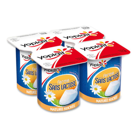 Yoplait SS lactose 4x125g nature sucré