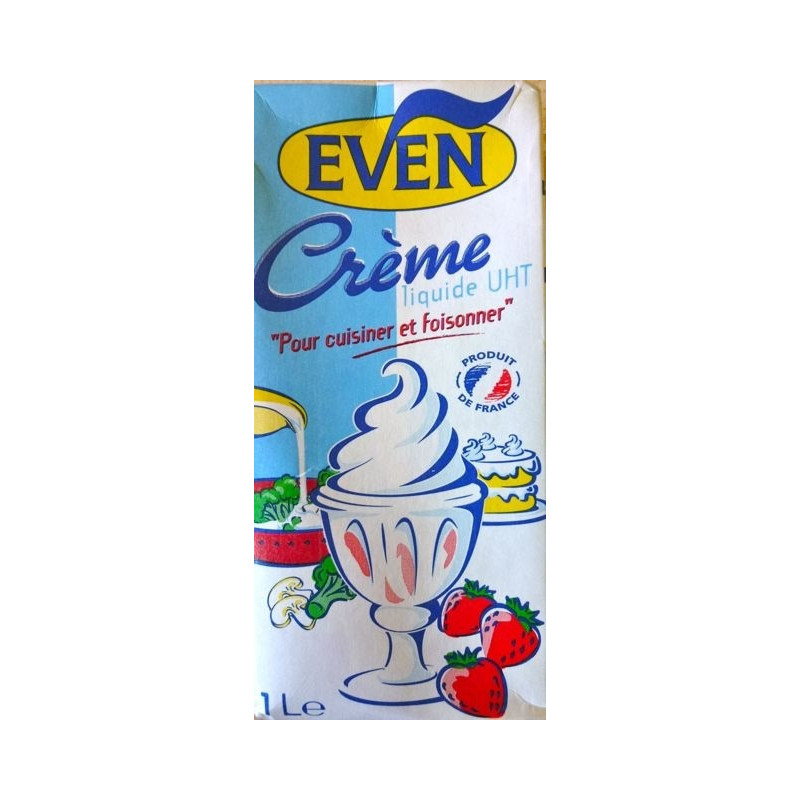 Crème UHT légère 15% 1L EVEN
