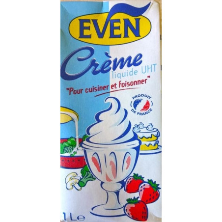 Crème UHT légère 15% 1L EVEN